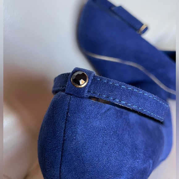 Suede wedge ankle wrap - Picture 2 of 5